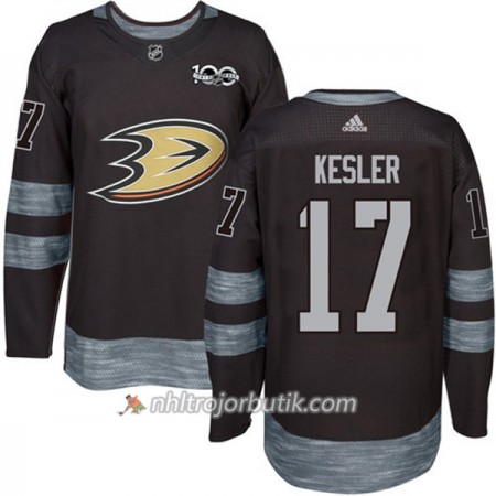 Män Ishockey Anaheim Ducks Tröja Ryan Kesler 17 1917-2017 100th Anniversary Adidas Svart Authentic